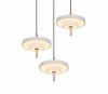 Lampa wisząca LED potrójna okrągłe klosze designerska nowoczesna ściemnialna KEATON 340230376 Trio